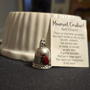 Memorial Cardinal Bell Charm